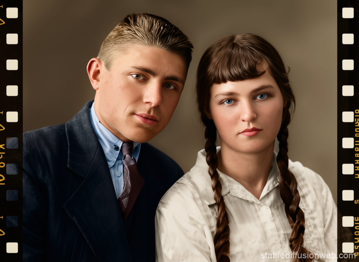 Чёрно-белое фото в цвет/реставрация старых фото